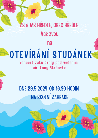 Koncert žáků školy OTEVÍRÁNÍ STUDÁNEK